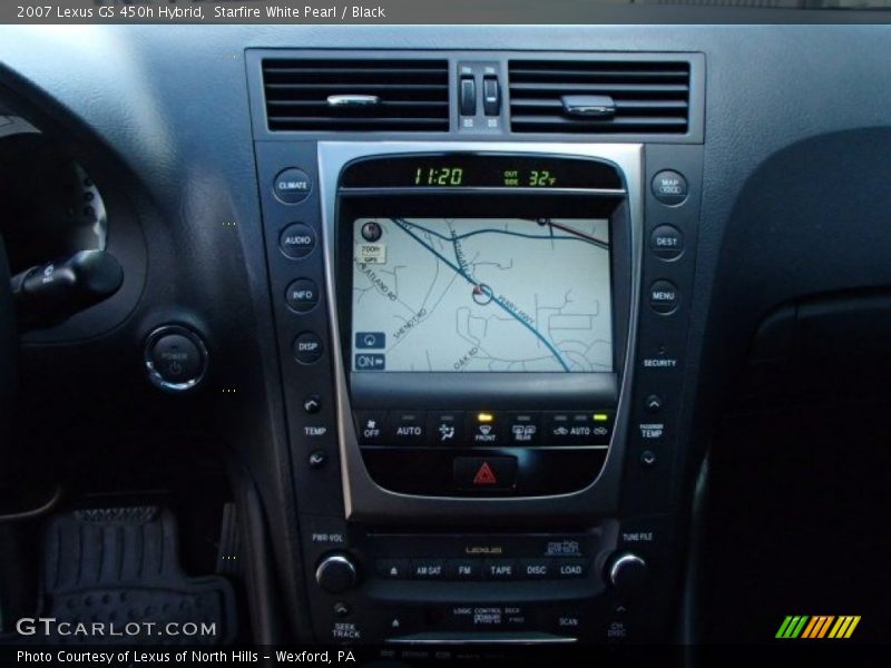 Starfire White Pearl / Black 2007 Lexus GS 450h Hybrid