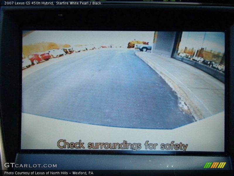 Starfire White Pearl / Black 2007 Lexus GS 450h Hybrid
