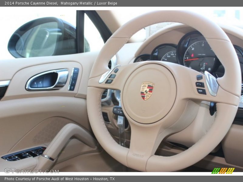 Mahogany Metallic / Luxor Beige 2014 Porsche Cayenne Diesel