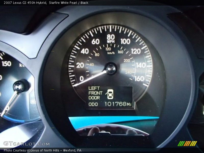 Starfire White Pearl / Black 2007 Lexus GS 450h Hybrid