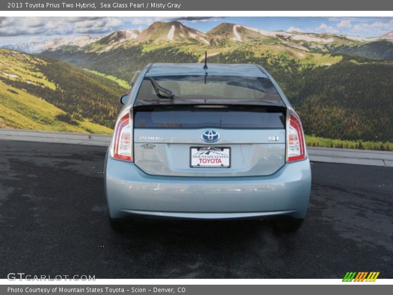 Sea Glass Pearl / Misty Gray 2013 Toyota Prius Two Hybrid
