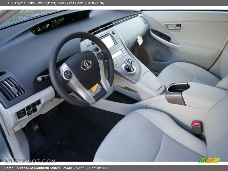 Sea Glass Pearl / Misty Gray 2013 Toyota Prius Two Hybrid