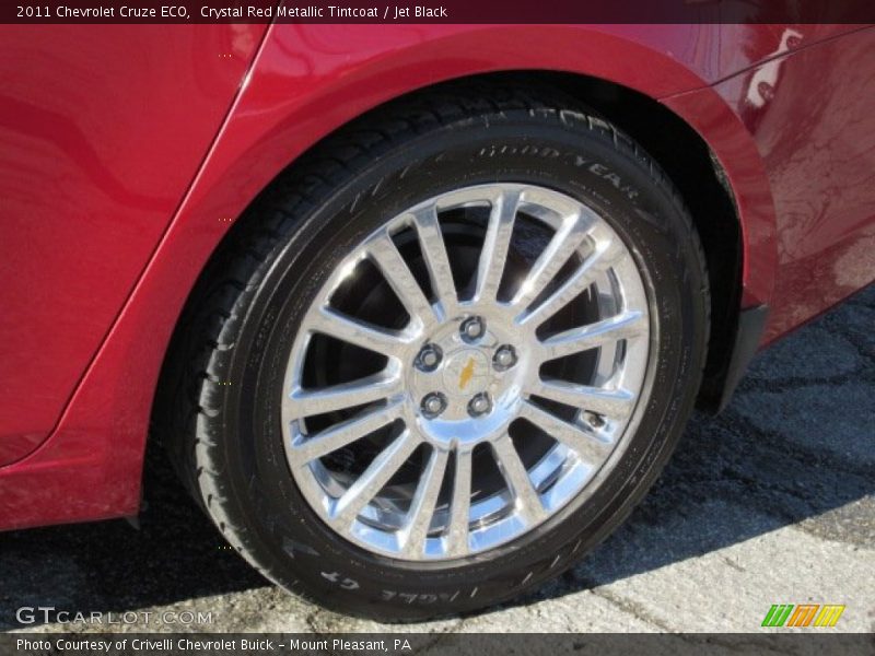 Crystal Red Metallic Tintcoat / Jet Black 2011 Chevrolet Cruze ECO