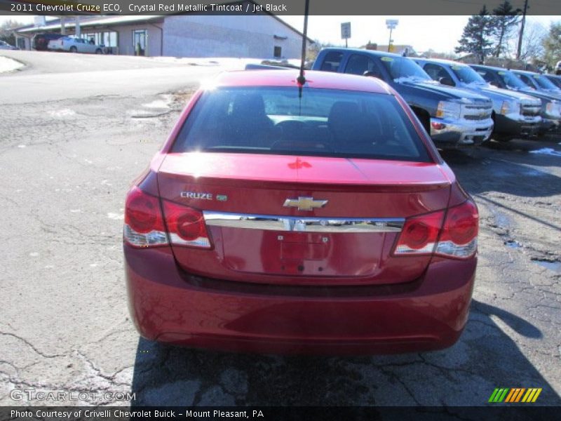 Crystal Red Metallic Tintcoat / Jet Black 2011 Chevrolet Cruze ECO