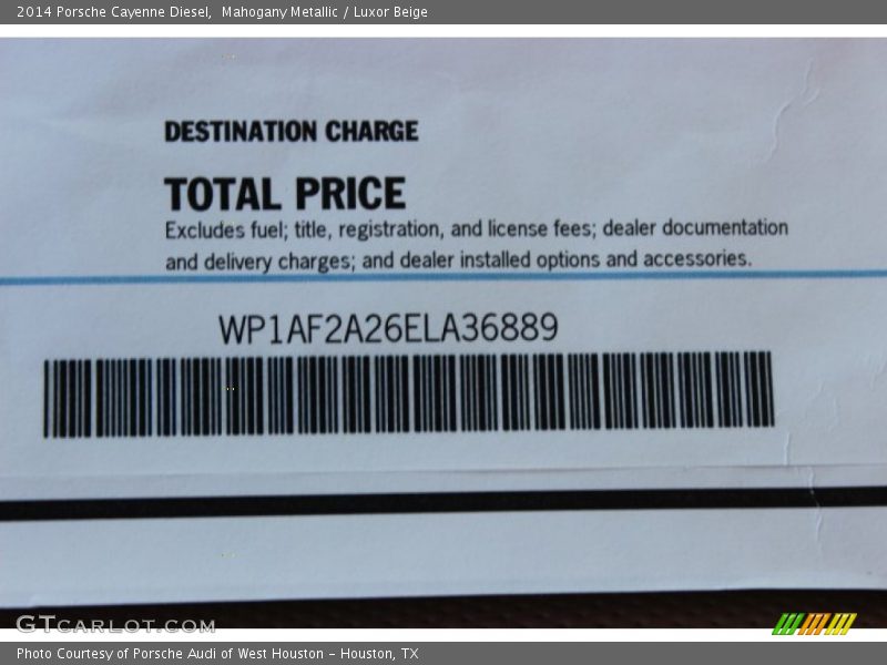 Mahogany Metallic / Luxor Beige 2014 Porsche Cayenne Diesel