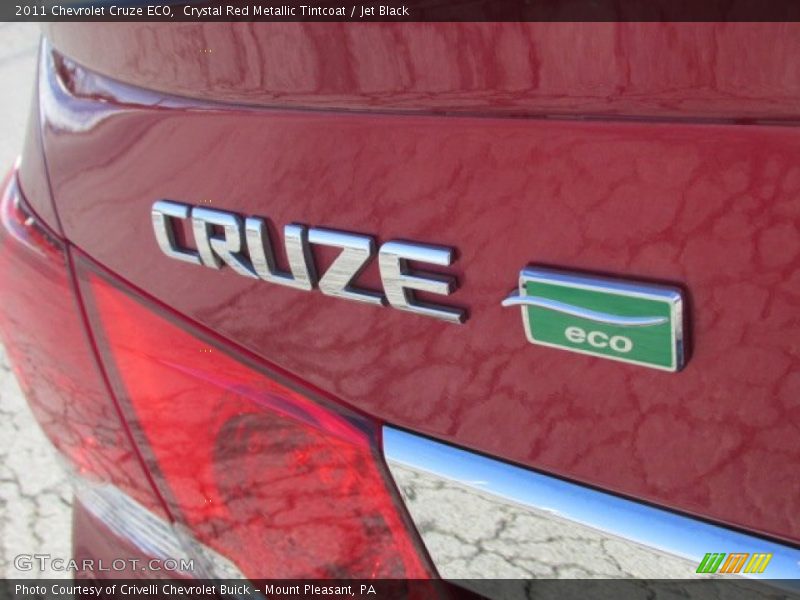 Crystal Red Metallic Tintcoat / Jet Black 2011 Chevrolet Cruze ECO