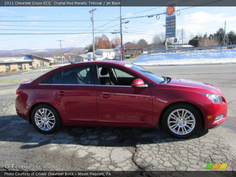 Crystal Red Metallic Tintcoat / Jet Black 2011 Chevrolet Cruze ECO