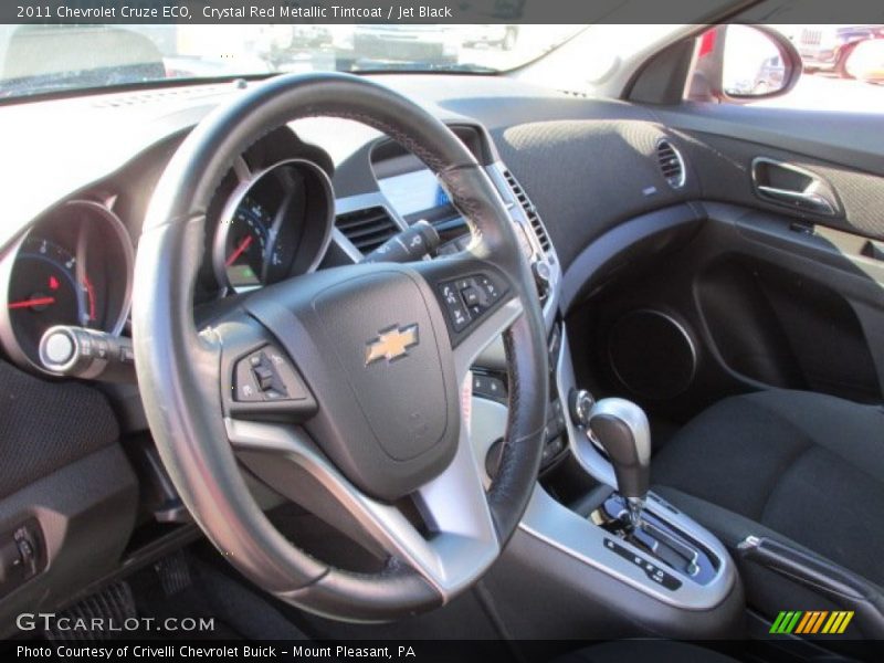 Crystal Red Metallic Tintcoat / Jet Black 2011 Chevrolet Cruze ECO