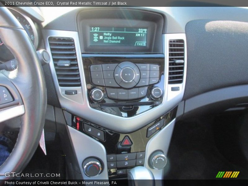 Crystal Red Metallic Tintcoat / Jet Black 2011 Chevrolet Cruze ECO