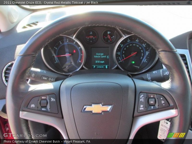 Crystal Red Metallic Tintcoat / Jet Black 2011 Chevrolet Cruze ECO