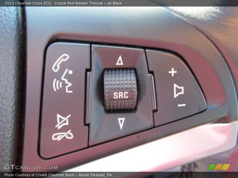 Crystal Red Metallic Tintcoat / Jet Black 2011 Chevrolet Cruze ECO