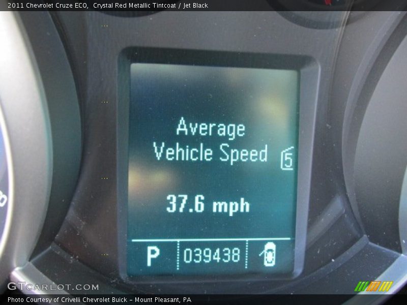 Crystal Red Metallic Tintcoat / Jet Black 2011 Chevrolet Cruze ECO