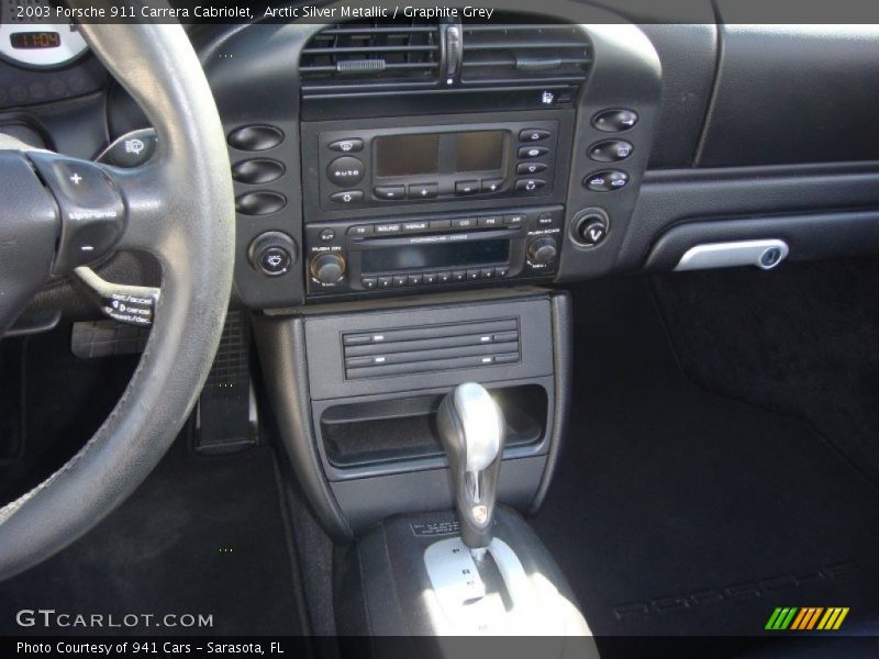 Arctic Silver Metallic / Graphite Grey 2003 Porsche 911 Carrera Cabriolet