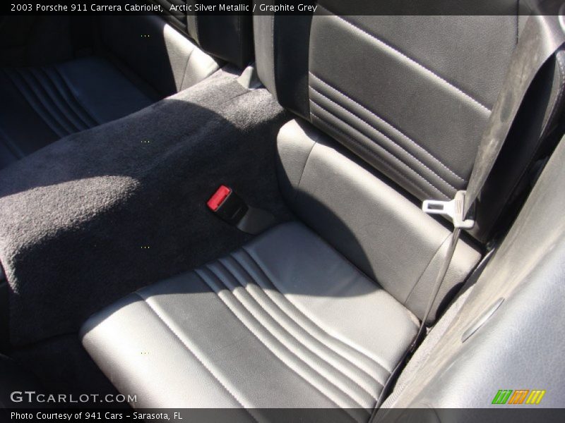 Arctic Silver Metallic / Graphite Grey 2003 Porsche 911 Carrera Cabriolet
