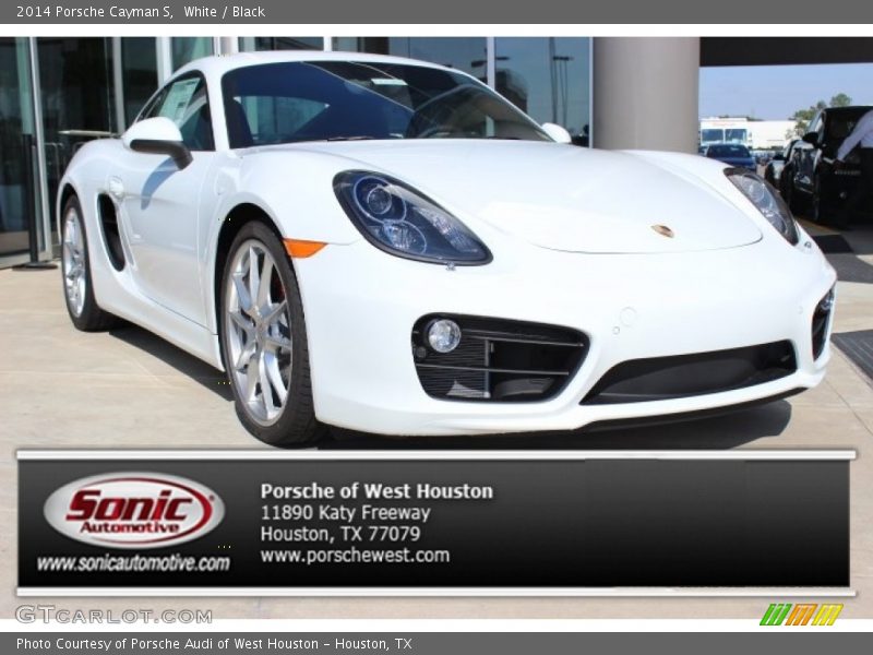 White / Black 2014 Porsche Cayman S