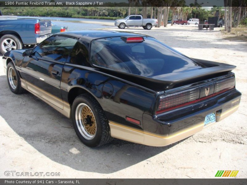  1986 Firebird Trans Am Black Sapphire