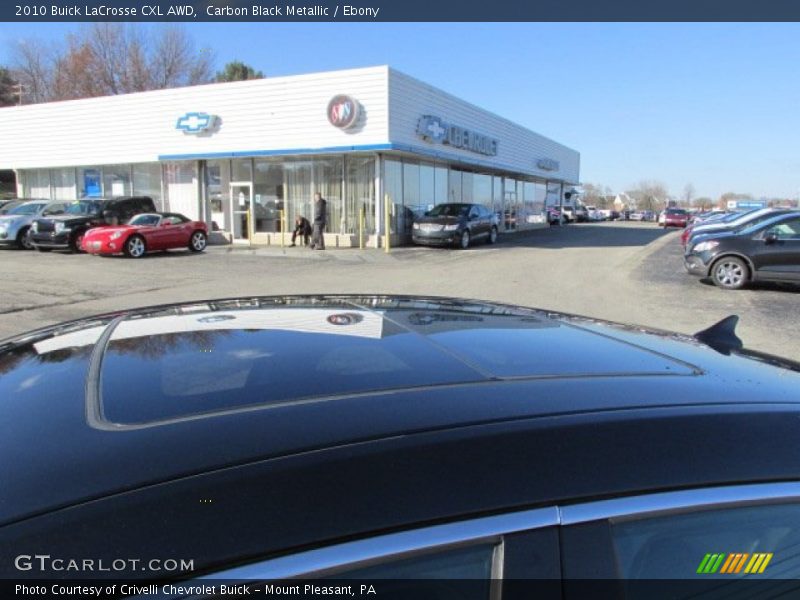 Carbon Black Metallic / Ebony 2010 Buick LaCrosse CXL AWD