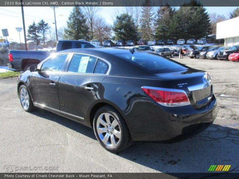 Carbon Black Metallic / Ebony 2010 Buick LaCrosse CXL AWD