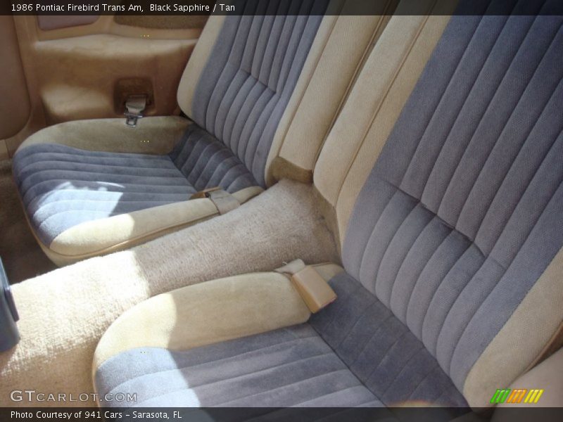 Rear Seat of 1986 Firebird Trans Am