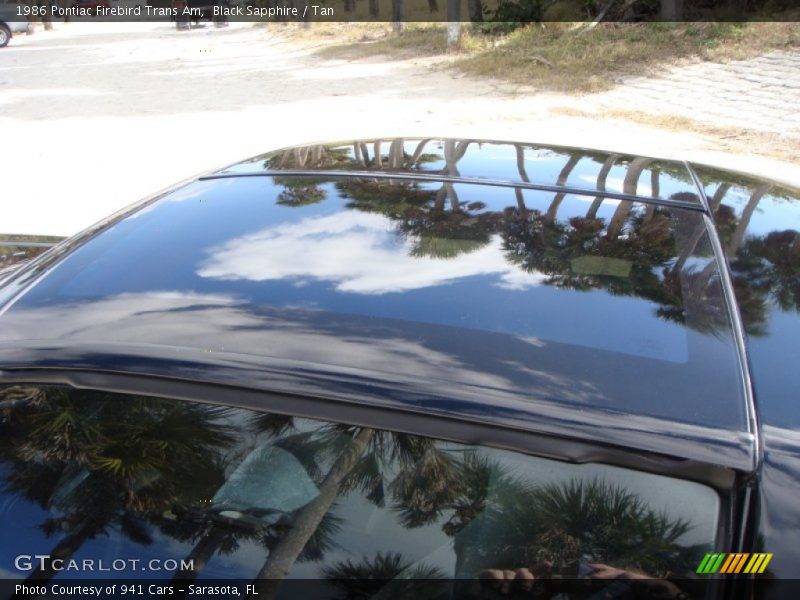 Sunroof of 1986 Firebird Trans Am