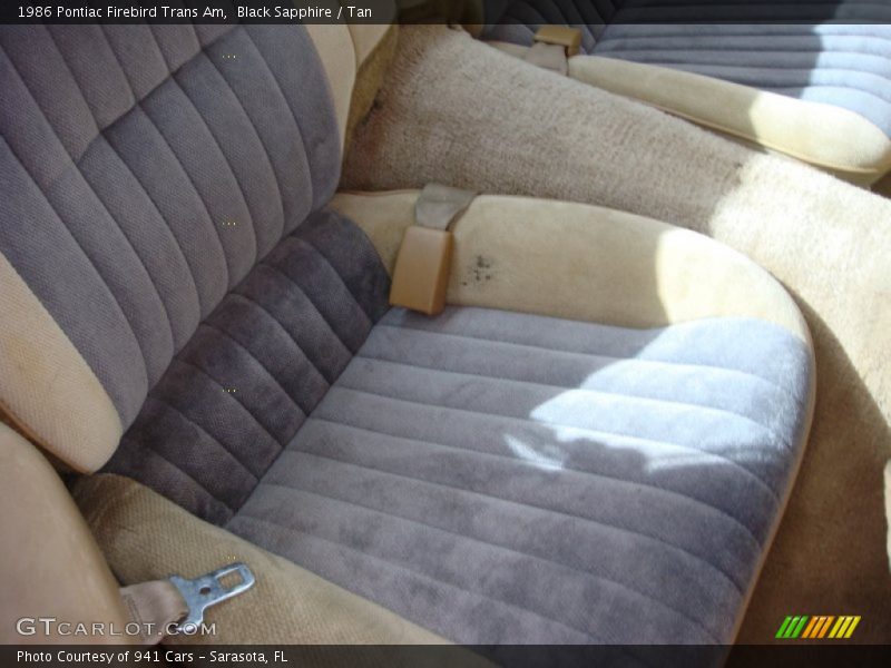 Rear Seat of 1986 Firebird Trans Am