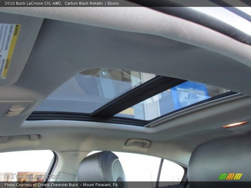 Carbon Black Metallic / Ebony 2010 Buick LaCrosse CXL AWD