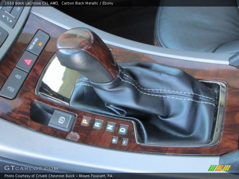 Carbon Black Metallic / Ebony 2010 Buick LaCrosse CXL AWD
