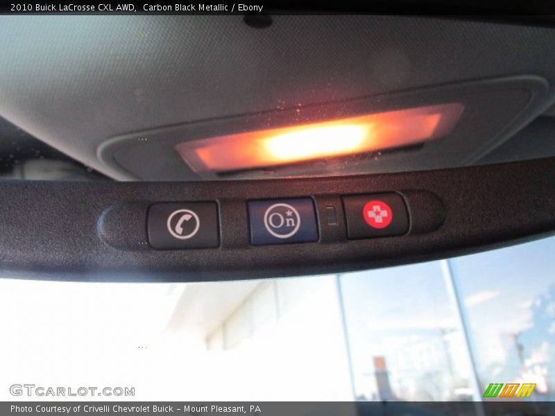 Carbon Black Metallic / Ebony 2010 Buick LaCrosse CXL AWD