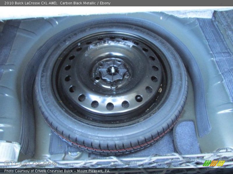 Carbon Black Metallic / Ebony 2010 Buick LaCrosse CXL AWD