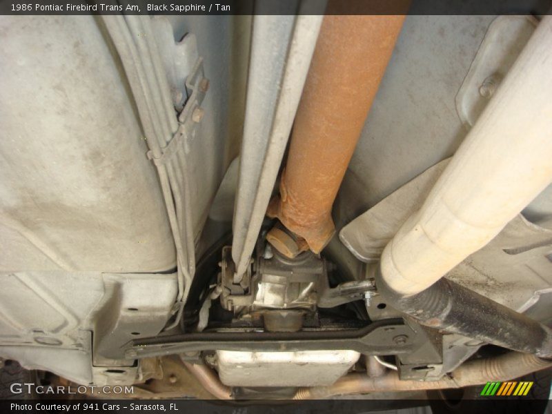 Undercarriage of 1986 Firebird Trans Am