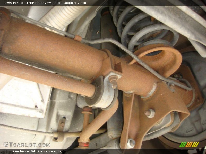 Undercarriage of 1986 Firebird Trans Am