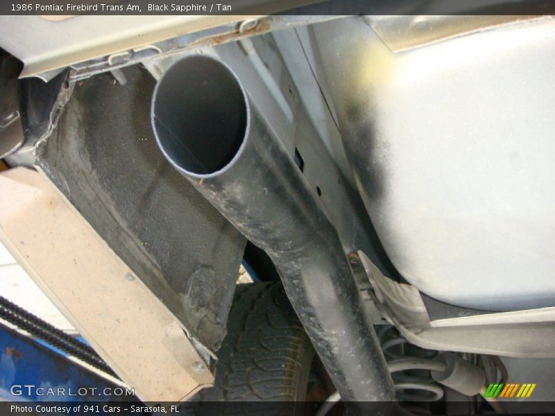 Exhaust of 1986 Firebird Trans Am