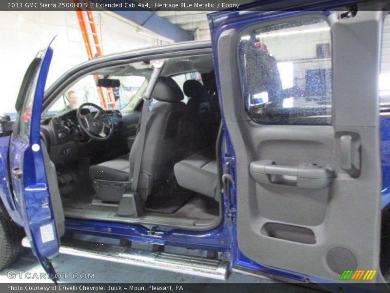 Heritage Blue Metallic / Ebony 2013 GMC Sierra 2500HD SLE Extended Cab 4x4