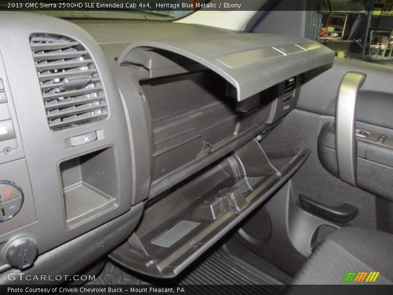 Heritage Blue Metallic / Ebony 2013 GMC Sierra 2500HD SLE Extended Cab 4x4