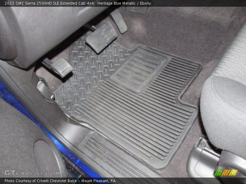 Heritage Blue Metallic / Ebony 2013 GMC Sierra 2500HD SLE Extended Cab 4x4
