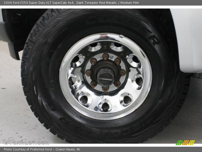Dark Toreador Red Metallic / Medium Flint 2004 Ford F250 Super Duty XLT SuperCab 4x4