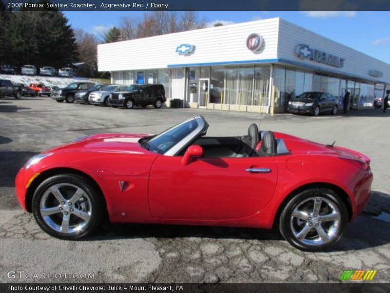 Aggressive Red / Ebony 2008 Pontiac Solstice Roadster
