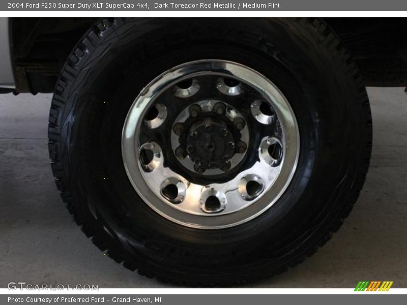 Dark Toreador Red Metallic / Medium Flint 2004 Ford F250 Super Duty XLT SuperCab 4x4