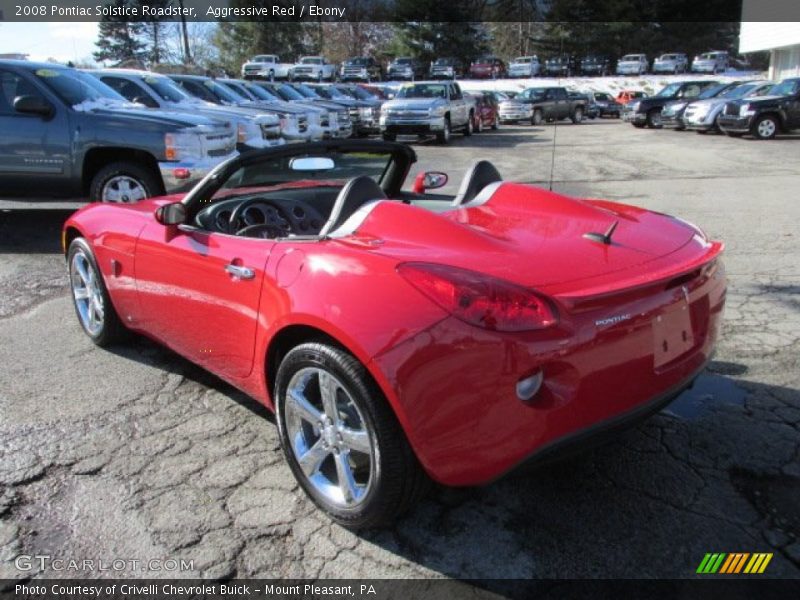 Aggressive Red / Ebony 2008 Pontiac Solstice Roadster