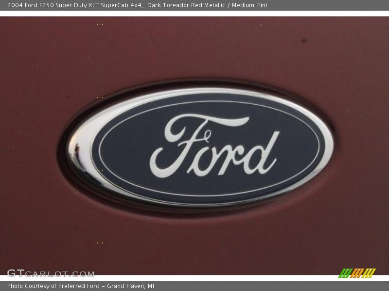 Dark Toreador Red Metallic / Medium Flint 2004 Ford F250 Super Duty XLT SuperCab 4x4