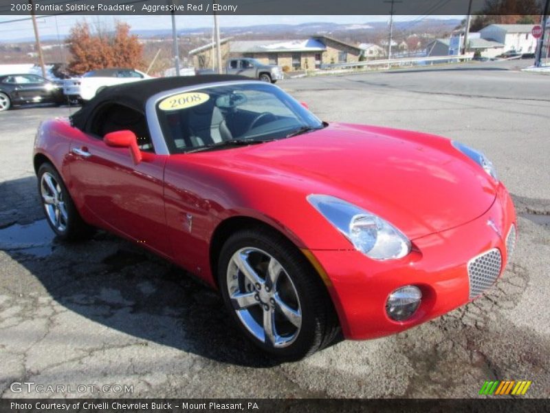 Aggressive Red / Ebony 2008 Pontiac Solstice Roadster