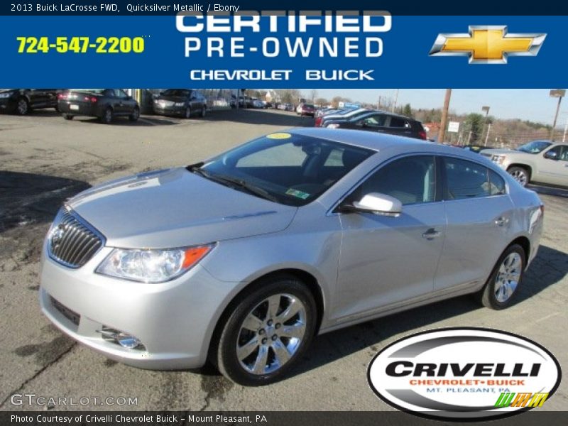 Quicksilver Metallic / Ebony 2013 Buick LaCrosse FWD