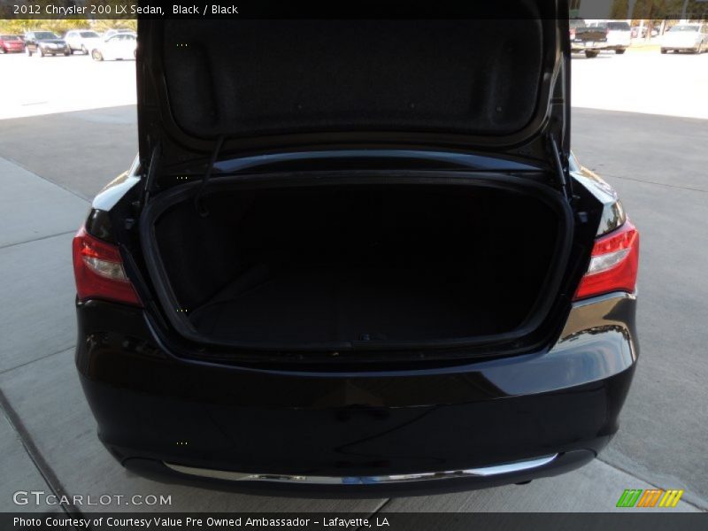 Black / Black 2012 Chrysler 200 LX Sedan