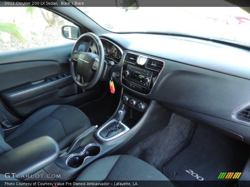 Black / Black 2012 Chrysler 200 LX Sedan
