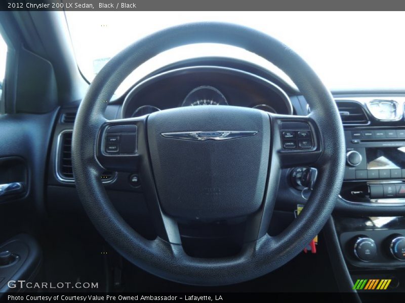 Black / Black 2012 Chrysler 200 LX Sedan