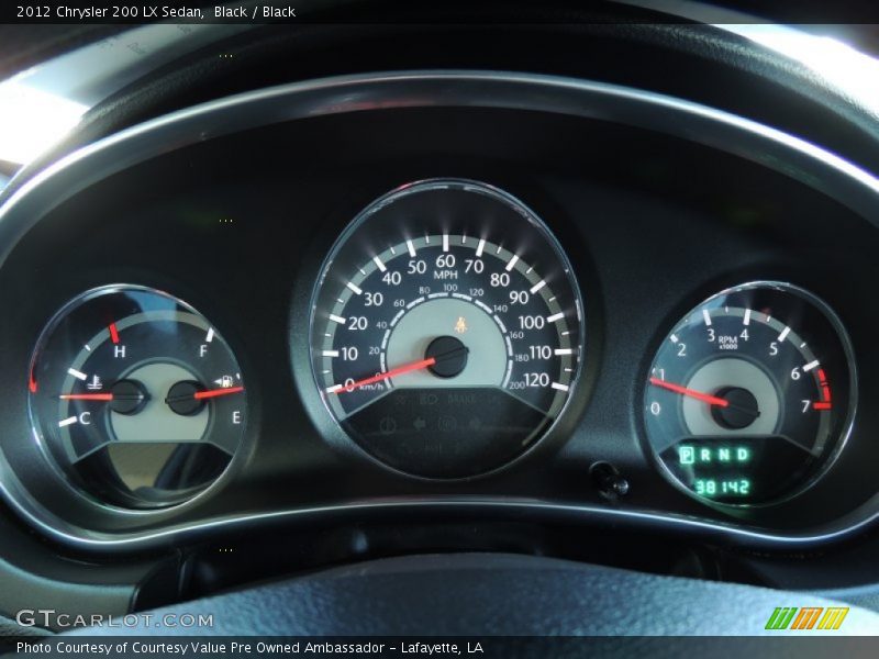 Black / Black 2012 Chrysler 200 LX Sedan