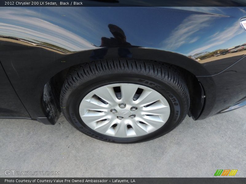 Black / Black 2012 Chrysler 200 LX Sedan