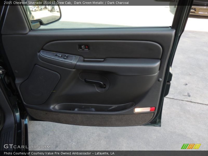 Dark Green Metallic / Dark Charcoal 2005 Chevrolet Silverado 1500 LS Crew Cab