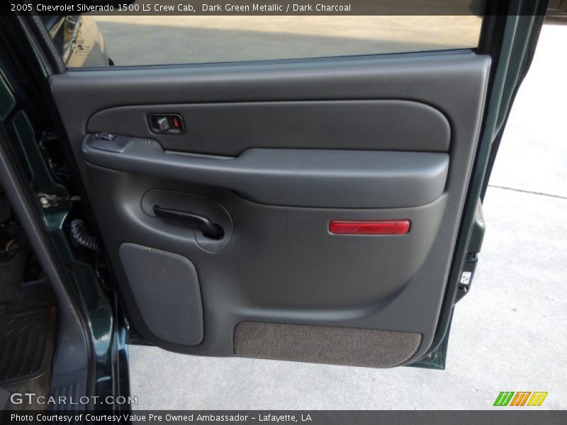 Dark Green Metallic / Dark Charcoal 2005 Chevrolet Silverado 1500 LS Crew Cab