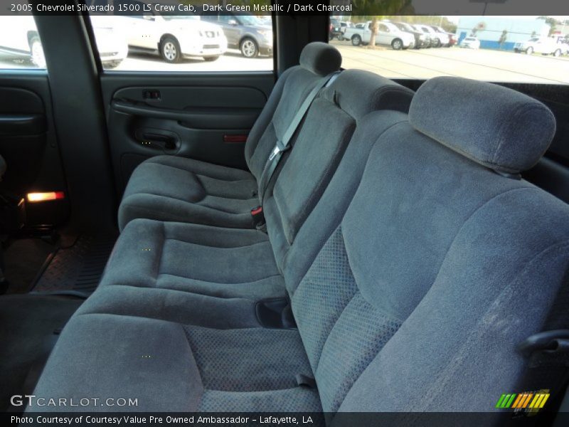 Dark Green Metallic / Dark Charcoal 2005 Chevrolet Silverado 1500 LS Crew Cab